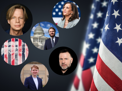 Clement Kjersgaard, Kamela Harris, Anders Agner, Oscar Pallisgaard og Niels Bjerre Poulsen